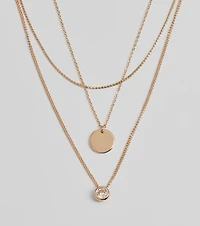 Fab Statement Layered Rhinestone Necklace Set