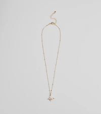 Charming Glam Cubic Zirconia Butterfly Pendant Necklace