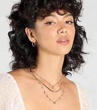 Chic Look Cubic Zirconia Layered Necklace