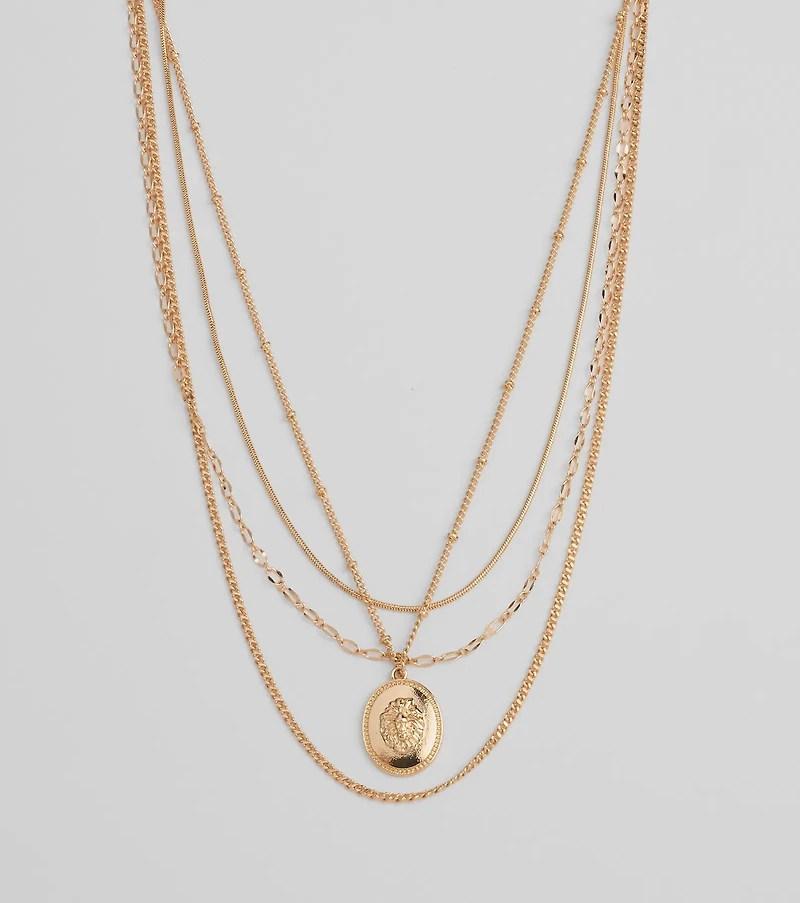 Layered Sleekness Pendant Necklace