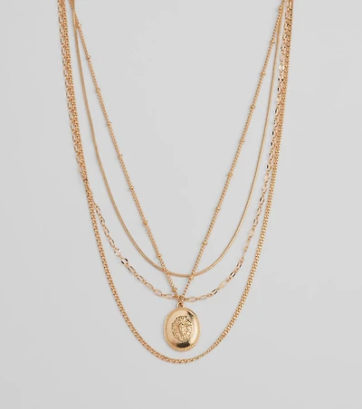 Layered Sleekness Pendant Necklace