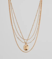 Layered Sleekness Pendant Necklace