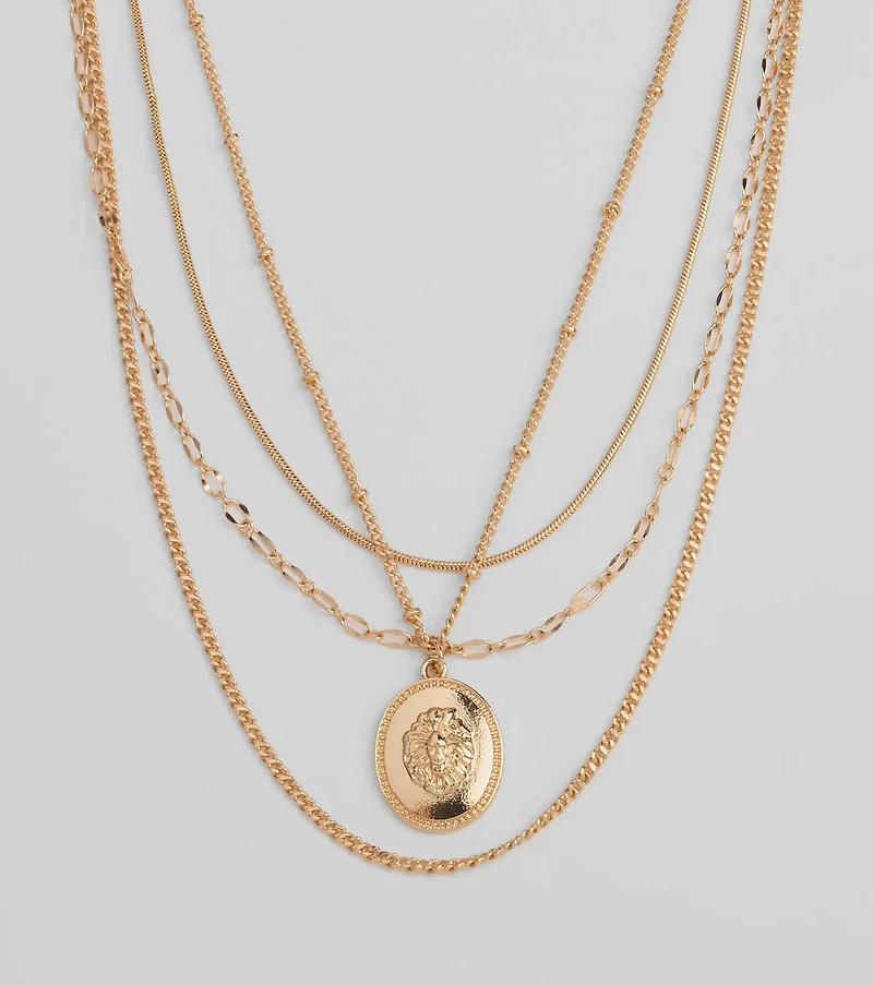 Layered Sleekness Pendant Necklace