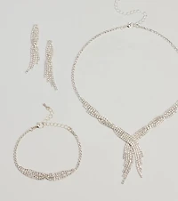 Twist Of Fate Rhinestone Jewelry Set