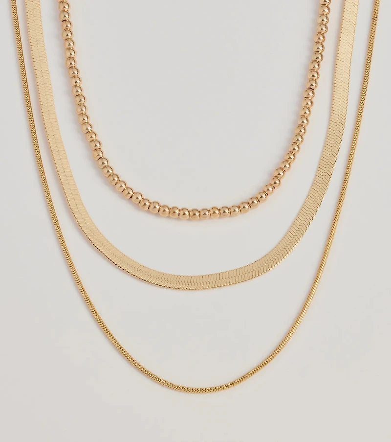 Chic Layers Multi-Chain Necklace Set