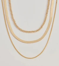 Chic Layers Multi-Chain Necklace Set