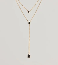 Endlessly Chic Teardrop Lariat Necklace