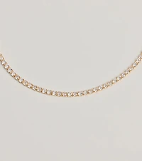Sparkling Beauty Cubic Zirconia Tennis Necklace