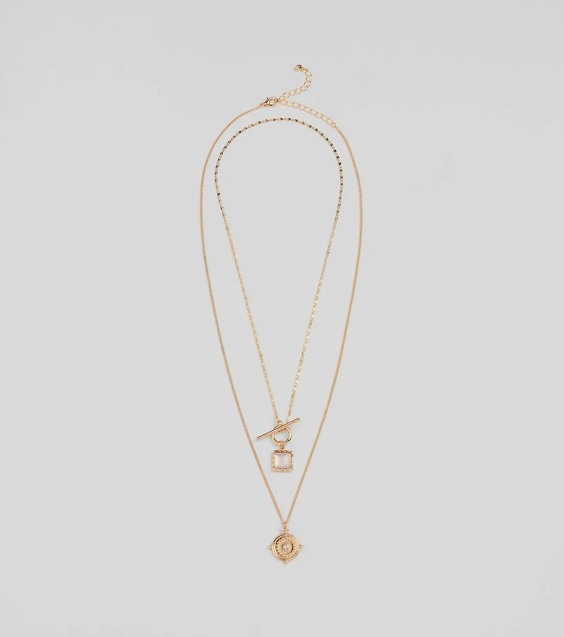 Layered Treasure Necklace With Pendants