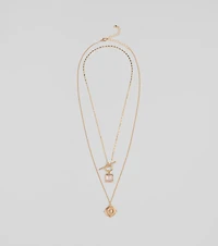 Layered Treasure Necklace With Pendants