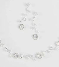 Floral Beauty Necklace And Earrings Set