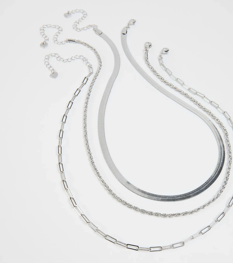Stacked Up In Style Layered Chain Necklace