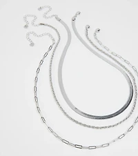 Stacked Up In Style Layered Chain Necklace
