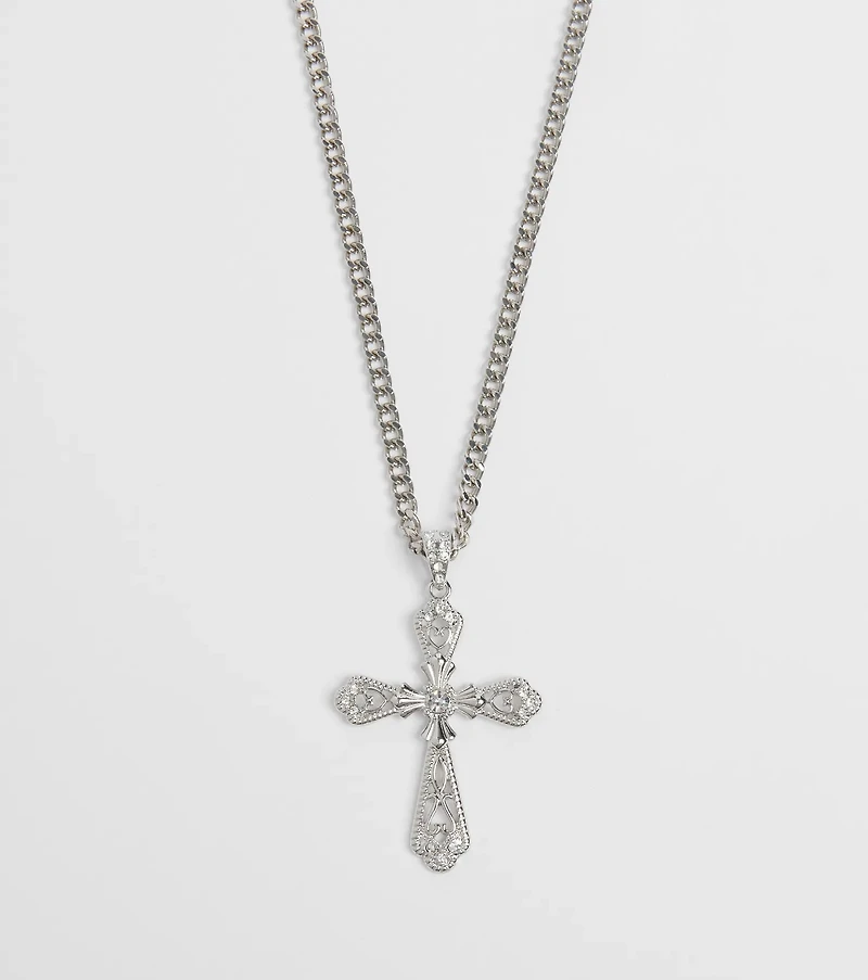 Simply Blessed Statement Cross Necklace