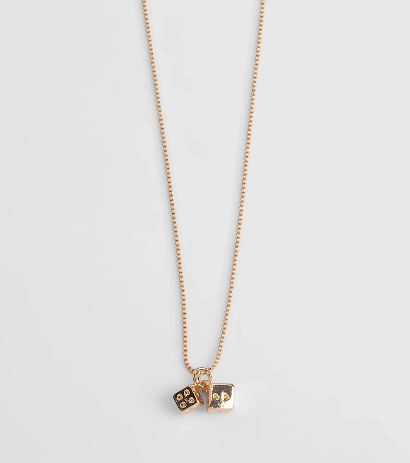Roll The Dice Charm Necklace