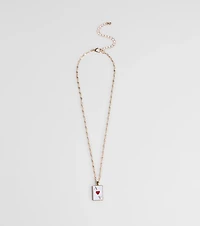Ace Of Hearts Pendant Necklace