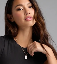 Ace Of Hearts Pendant Necklace