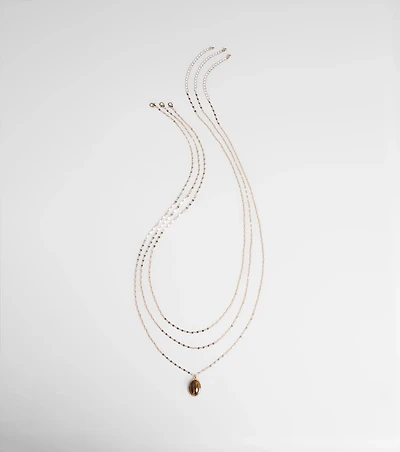 Keep It Gorgeous Three-Pack Stone Pendant Necklace