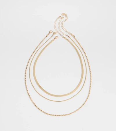 Keep It Edgy Three-Pack Necklace Set
