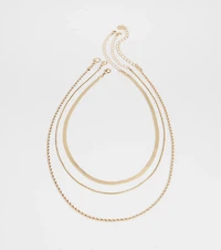 Keep It Edgy Three-Pack Necklace Set