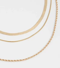Keep It Edgy Three-Pack Necklace Set