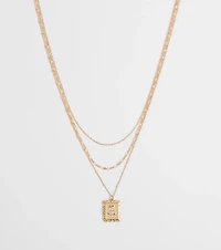 Rosy Outlook Layered Necklace