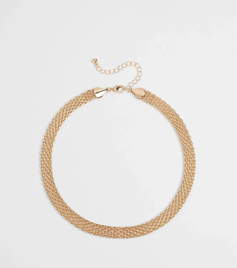 What's New Mesh Chain Choker Necklace