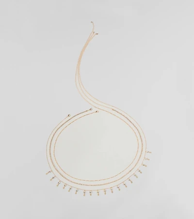 Dainty Luxe Rhinestone Layered Belly Chain