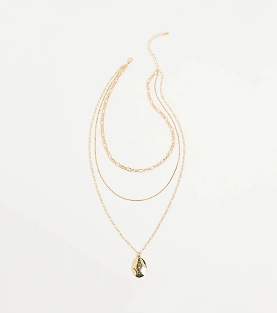 Charmed Trio Layered Pendant Necklace
