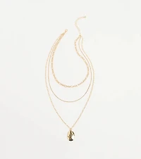 Charmed Trio Layered Pendant Necklace