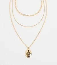 Charmed Trio Layered Pendant Necklace
