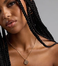 Find Your Spark Compass Pendant Necklace Set