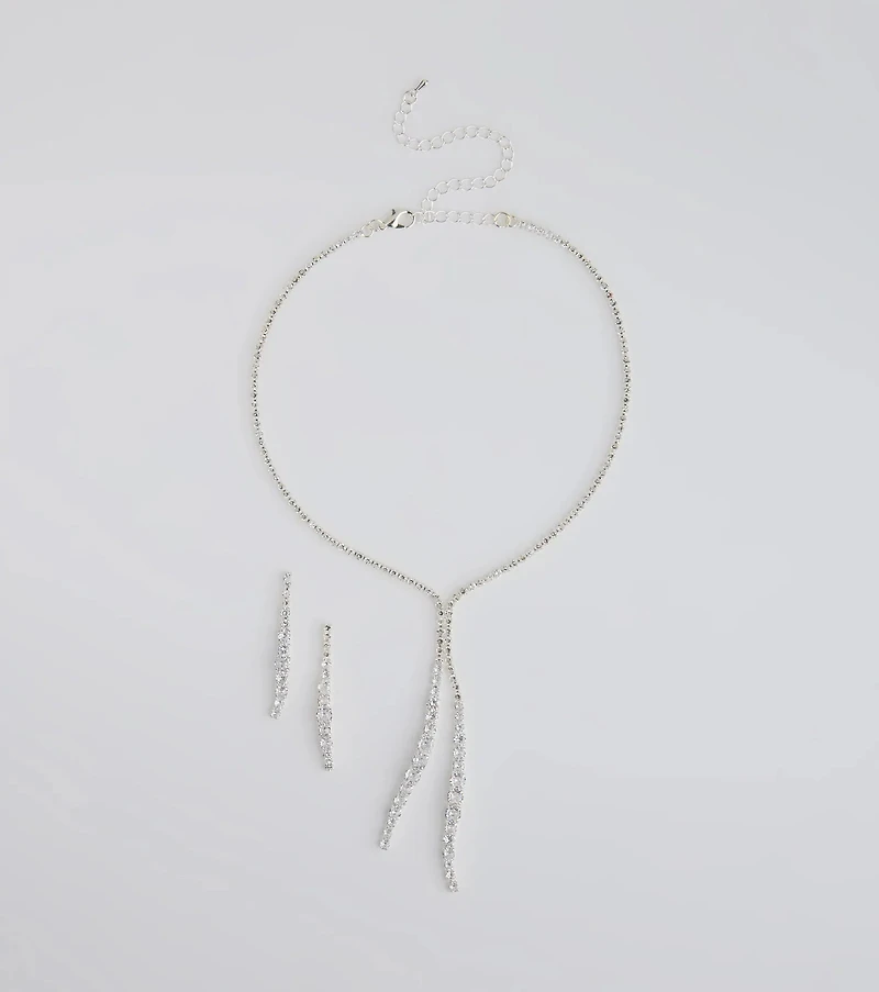 Epitome Of Elegance Necklace And Earrings Set