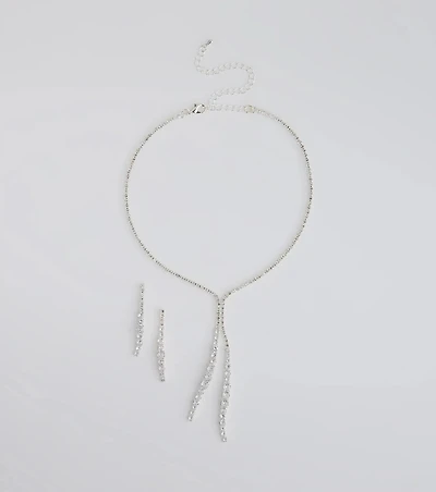 Epitome Of Elegance Necklace And Earrings Set