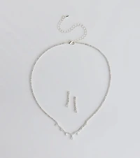 Stunning Pair Necklace And Earrings Set
