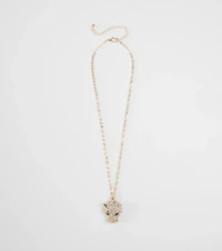 Totally Wild Rhinestone Animal Charm Necklace
