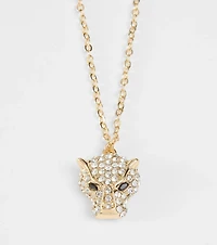 Totally Wild Rhinestone Animal Charm Necklace