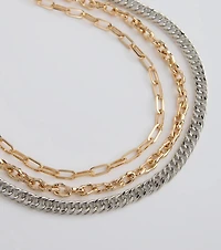 Chain Addiction Layered Necklace