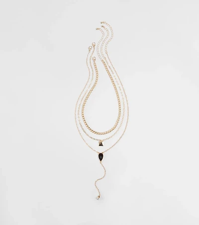 Chic Shine Layered Necklace Set