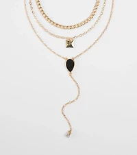 Chic Shine Layered Necklace Set