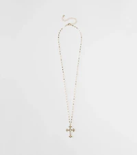 Full Of Faith Rhinestone Cross Necklace