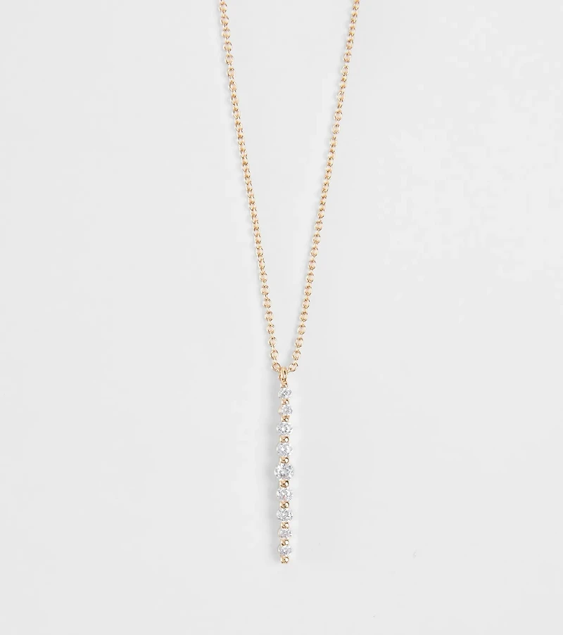 Hidden Shine Rhinestone Pendant Necklace