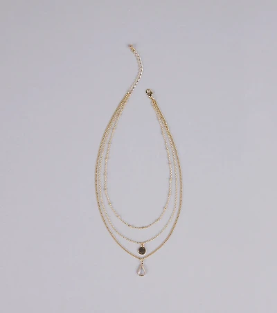 In The Details Dainty Layered Charm Necklace