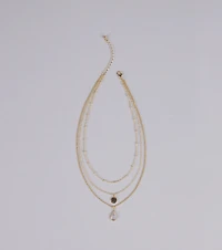 In The Details Dainty Layered Charm Necklace