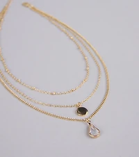In The Details Dainty Layered Charm Necklace