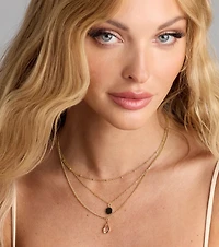 In The Details Dainty Layered Charm Necklace