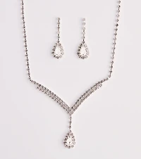 Teardrop Rhinestone Set