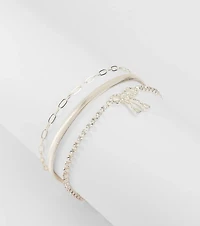 A Little Glam Moment Three-Pack Bracelet Set