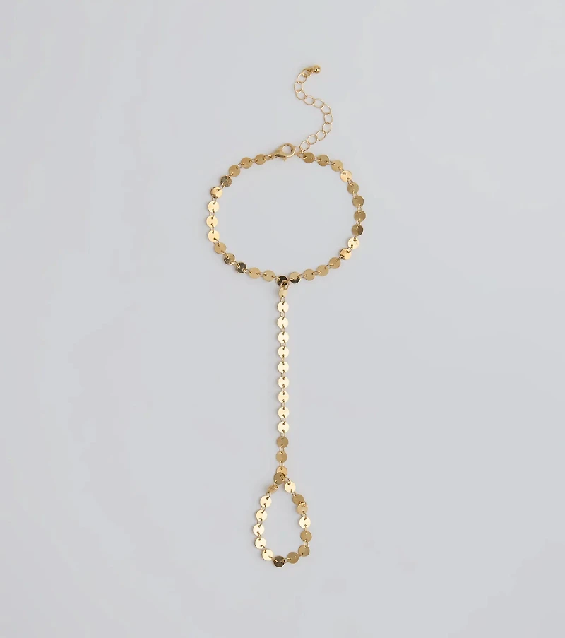 Chic Destiny Disc Coin Hand Chain