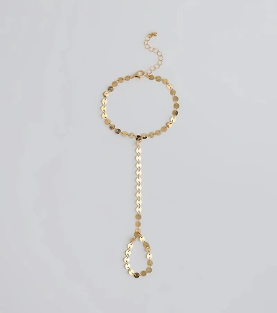 Chic Destiny Disc Coin Hand Chain